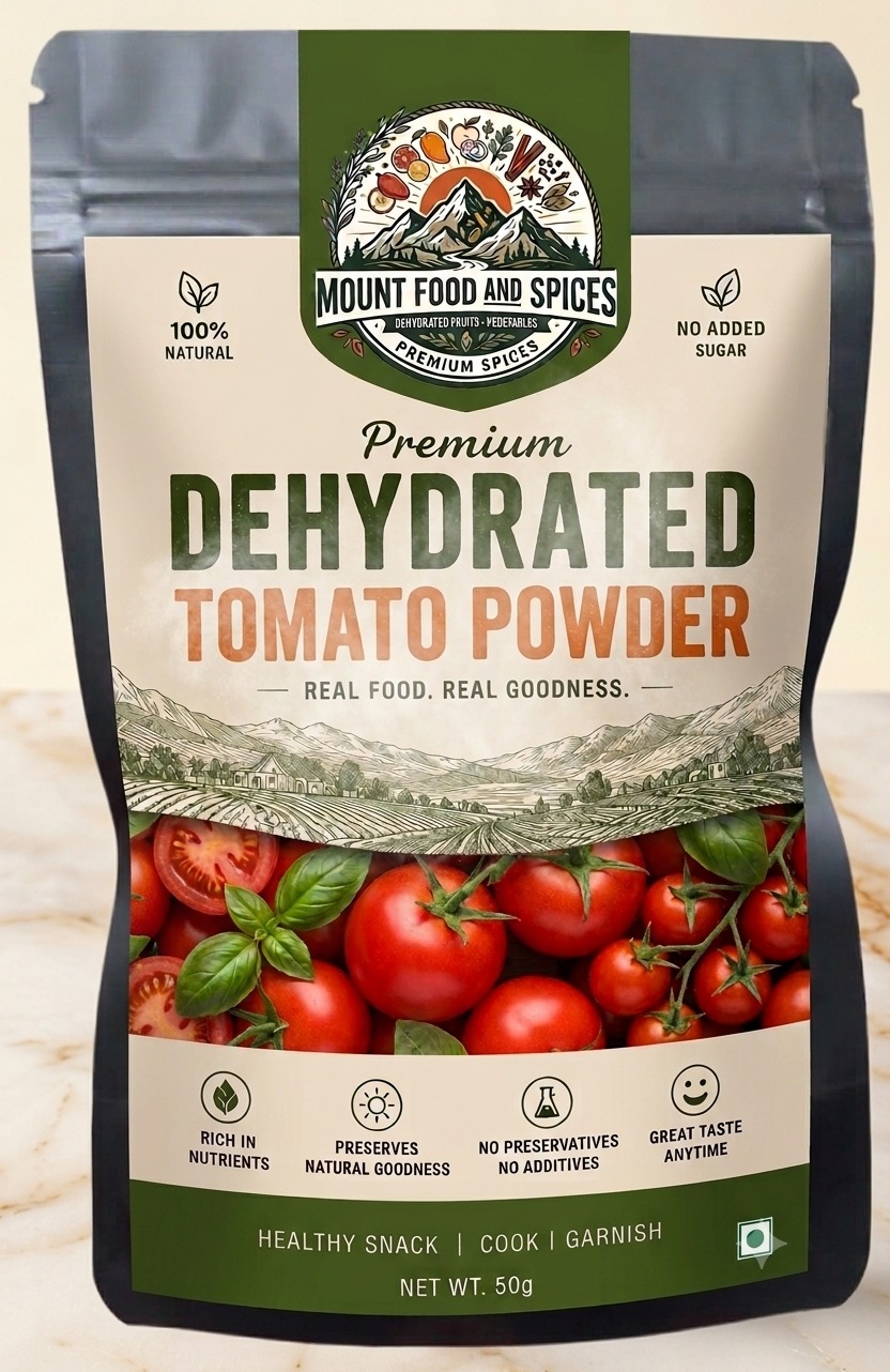 Mount Food and Spices Premium Dehydrated Tomato Powder 50g pouch
